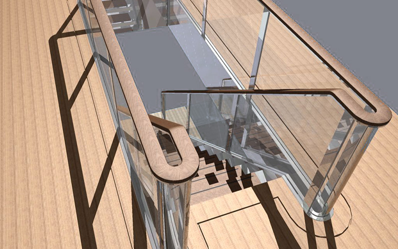 Engineering RVS trappen met LED-verlichting (P55)